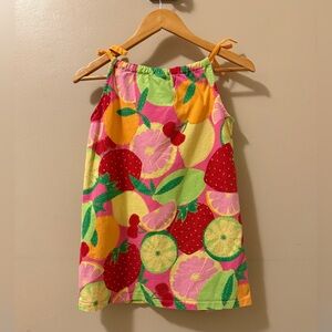 Hanna Andersson Summer Fruit Girls Dress,Size-120(= to grls 6-7)